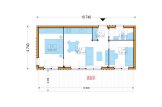 Casa in legno abitabile PREMIUM RV (Coibentata PLUS, 44 mm + rivestimento), 42 m² specification 1