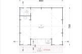 Casa in legno MILA (44 mm), 56 m² specification 1