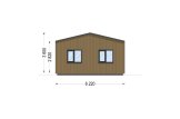 Casa prefabbricata abitabile NICOLE PV (Coibentata PLUS, 44 mm + rivestimento), 67 m² specification 5