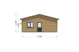 Casa in legno abitabile JULIA RV (Coibentata PLUS, 44 mm + rivestimento), 95 m² specification 5