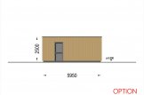 Garage in legno con tetto piano SILVIA F (34 mm + rivestimento), 4x6 m, 24 m² specification 8