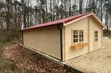 Garage in legno triplo TRIO (44 mm), 9x6 m, 54 m² customer 2