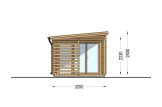 Casetta in legno da giardino EVA con ripostiglio attrezzi (34 mm), 6x3 m, 11 m² specification 3