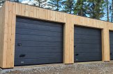 Garage in legno triplo con tetto piano SILVIA TRIO F (34 mm + rivestimento), 9x6 m, 54 m² customer 1
