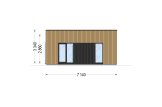 Casa in legno abitabile KAYA 3 RV (Coibentata PLUS, 44 mm + rivestimento), 70 m² specification 3