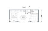Casa in legno PREMIUM S (Coibentata, 34 mm + rivestimento), 10.5x4.5 m, 47 m² specification 1