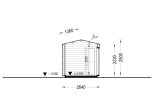 Sauna da esterno SERENE (34 mm + rivestimento), 4.5x2.5 m, 5 m² specification 6