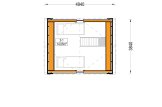 Casa in legno abitabile SARA (Coibentata, 34 mm + rivestimento), 20 m² specification 2
