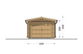 Garage in legno CLASSIC (34 mm), 3.2x5.2, 16 m² specification 2