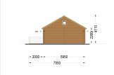 Casa in legno con terrazza ANGERS S (34+34 mm), 36 m² + 19 m² specification 5