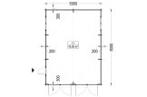 Garage in legno doppio CLASSIC DUO (44 mm), 6x8 m, 48 m² specification 1