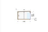 Casa in legno PREMIUM (Coibentata, 34 mm + rivestimento), 7.5x4 m, 30 m² specification 6