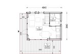 Casa in legno SOPHIA (34 mm + rivestimento), 20 m² specification 1