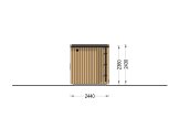 Sauna da esterno OKO (34 mm + rivestimento), 2.3x2.3 m, 4.1 m² specification 4