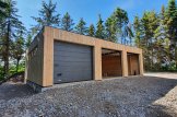 Garage in legno triplo con tetto piano SILVIA TRIO F (34 mm + rivestimento), 9x6 m, 54 m² customer 2