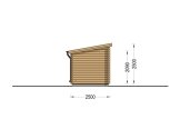 Sauna da esterno VIGOR (44 mm), 4.5x2.5 m, 4.9 m² specification 3