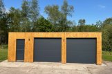 Garage in legno doppio con tetto piano SILVIA DUO F (34 mm + rivestimento), 6x6 m, 36 m² customer 1