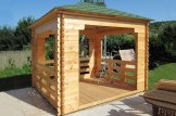 Gazebo da giardino in legno FLORA (44 mm), 3x3 m, 9 m² customer 3