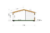 Casa in legno abitabile JULIA RV (Coibentata PLUS, 44 mm + rivestimento), 95 m² specification 6
