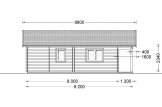 Casa in legno RIVIERA (66 mm) 100 mq + 20 mq di porticato specification 5