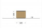 Garage in legno con tetto piano SILVIA F (34 mm + rivestimento), 3.2x5.2 m, 16.6 m² specification 4