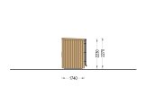 Sauna da esterno OKO (34 mm + rivestimento), 2.3x1.6 m, 2.7 m² specification 5