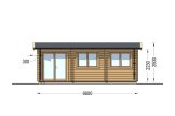 Casetta in legno da giardino ELEONORA (44 mm), 6.6x3 m, 19.8 m² specification 2
