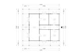 Casa in legno CARLOTA S (58 mm), 90 m² specification 1