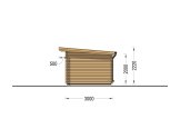 Casetta in legno da giardino MALTA (34 mm), 3x3 m, 9 m² specification 5