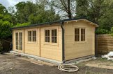 Casetta in legno da giardino NORA (Coibentata, 44+44 mm), 7x3.5 m, 24 m² customer 3