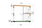 Casa in legno abitabile KAYA 4L RV (Coibentata PLUS, 44 mm + rivestimento), 50 m² specification 7