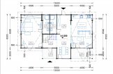 Casa in legno HOLLAND PLUS (66 mm), 120 mq + 13 mq di porticato specification 1