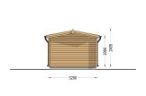 Garage in legno CLASSIC (34 mm), 3.2x5.2, 16 m² specification 4