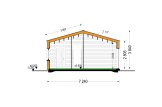 Casa in legno abitabile ROBERTA RV (Coibentata PLUS, 44 mm + rivestimento), 95 m² specification 6