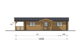 Casa in legno con porticato DONNA S (44+44 mm), 63 m² + 11.5 m² specification 5