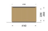 Ufficio in legno da giardino PREMIUM S (Coibentata PLUS, 34 mm + rivestimento), 4.1x2.4 m, 10 m² specification 4