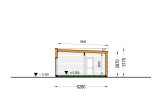 Casa prefabbricata abitabile BELLA 3 PV (Coibentata PLUS, 44 mm + rivestimento), 75 m² specification 6