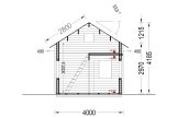 Casa in legno abitabile con mezzanine AVIGNON S (Coibentata PLUS, 44+44 mm), 20 m² + 16 m² specification 7