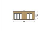 Casa in legno PREMIUM S (Coibentata, 34 mm + rivestimento), 6.5x4.5 m, 30 m² specification 2