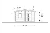 Dependance ARGO M-N S (44+44 mm), 5x9 m (16'x29'), 35 m² specification 2