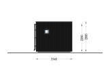 Casetta in legno da giardino INES (Coibentata, 34 mm + rivestimento), 6x3 m, 18 m² specification 3