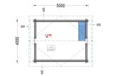 Casa in legno abitabile con mezzanine AVIGNON S (Coibentata PLUS, 44+44 mm), 20 m² + 16 m² specification 2