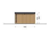 Sauna da esterno SERENE (34 mm + rivestimento), 4.5x2.5 m, 5 m² specification 4
