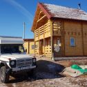 Casa in legno di Pineca e il freddo clima della Mongolia
