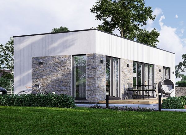 Casa prefabbricata abitabile PREMIUM PV (Coibentata PLUS, 44 mm + rivestimento), 42 m² avp.ui.product_images.thumbnail 1