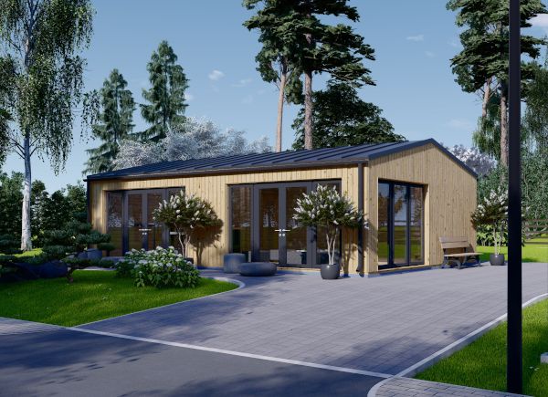 Casa in legno MARINA Modern S (Coibentata PLUS, 44 mm + rivestimento), 8x6 m, 48 m² avp.ui.product_images.thumbnail 1