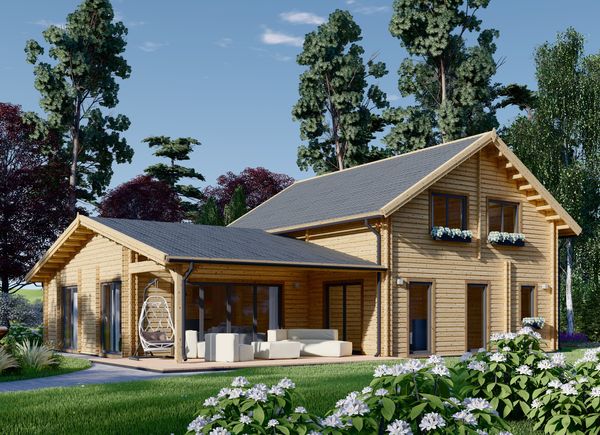 Casa in legno DARLA (44+44 mm), 180 m² avp.ui.product_images.thumbnail 1