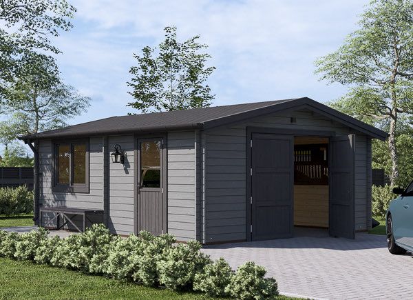 Garage in legno CLASSIC (44 mm), 5x6 m, 30 m² avp.ui.product_images.thumbnail 1