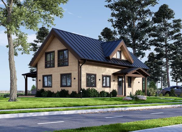 Casa in legno abitabile VERA RV (Coibentata PLUS, 44 mm + rivestimento), 127 m² avp.ui.product_images.thumbnail 1