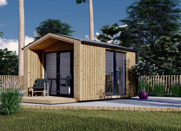Ufficio in legno da giardino PIA (34 mm + rivestimento), 3x3 m, 9 m² avp.ui.product_images.thumbnail 1